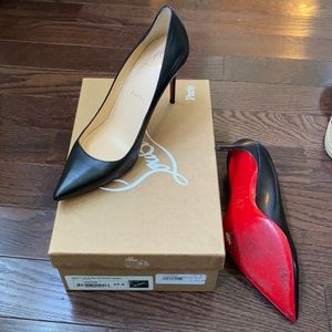 Christian Louboutin 37.5 Décolleté 85 black pumps